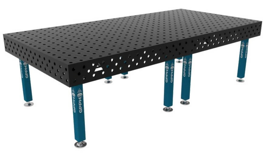 Keevituslaud Plus 3000x1480mm, teras, kuni 4000kg, avad 28mm, GPPH S.C.