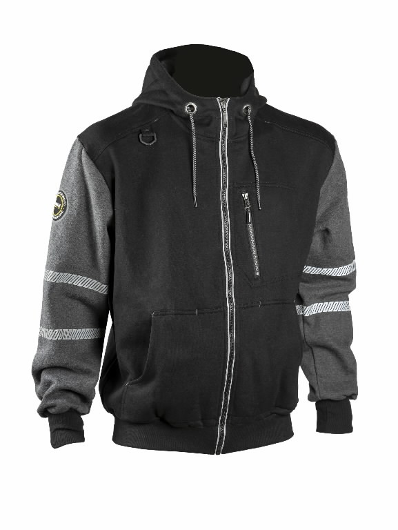 Dressipluus kapuutsiga 4331+, must/hall S, Dimex