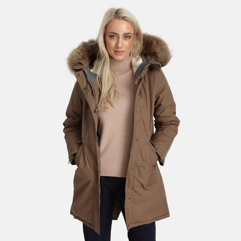 Žieminė striukė parka Vivian 1, moteriška, beige S 3.