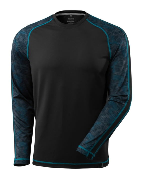 Krekls Advanced, ar garām piedurknēm, melns, 3XL, Mascot