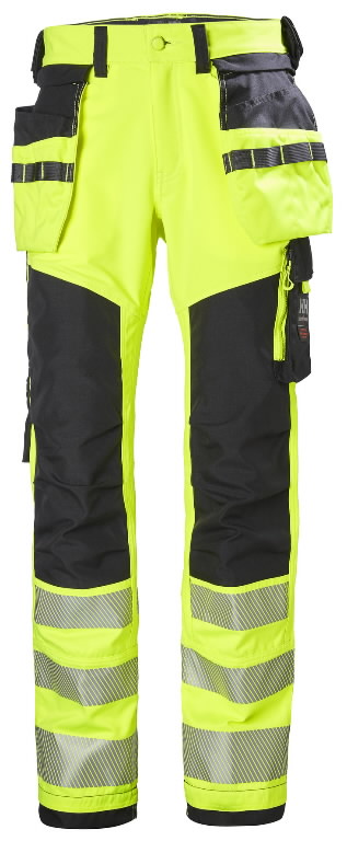 Pants with holsterpockets Icu stretch CL2, yellow/black C58, Helly Hansen Workwear