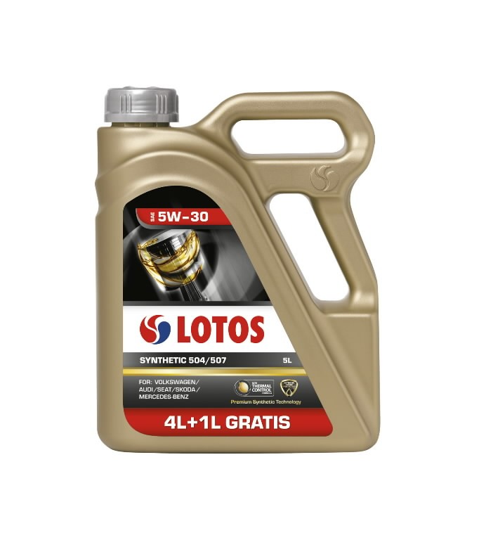 Mootoriõli LOTOS SYNTHETIC 504/507 5W30 4+1L, Lotos Oil