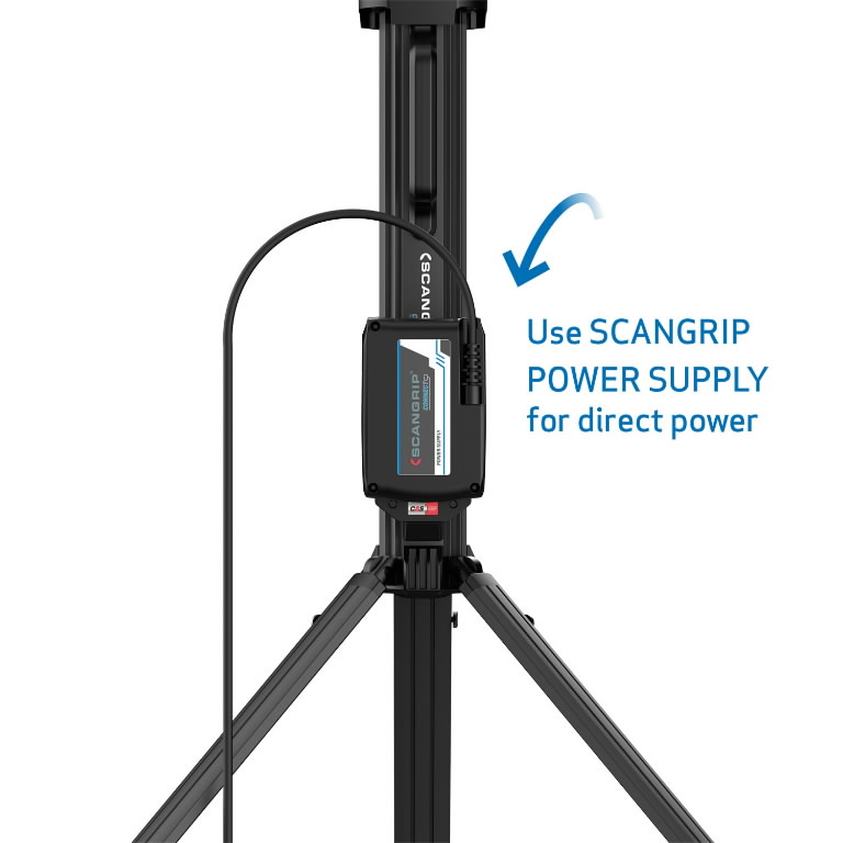 Battery work light TOWER 5 CONNECT with tripod, 5000 lm, carcas CAS, Scangrip 5.