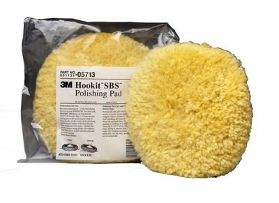 Wool pilishing pad 228mm Superbuff white 6pcs/case, 3M