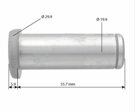 pin Ų 19.9 MM - L 55.7 MM 87569218, Bepco