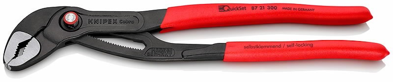 Клещи для водяных насосов COBRA QuickSet 300mm D70mm, Knipex