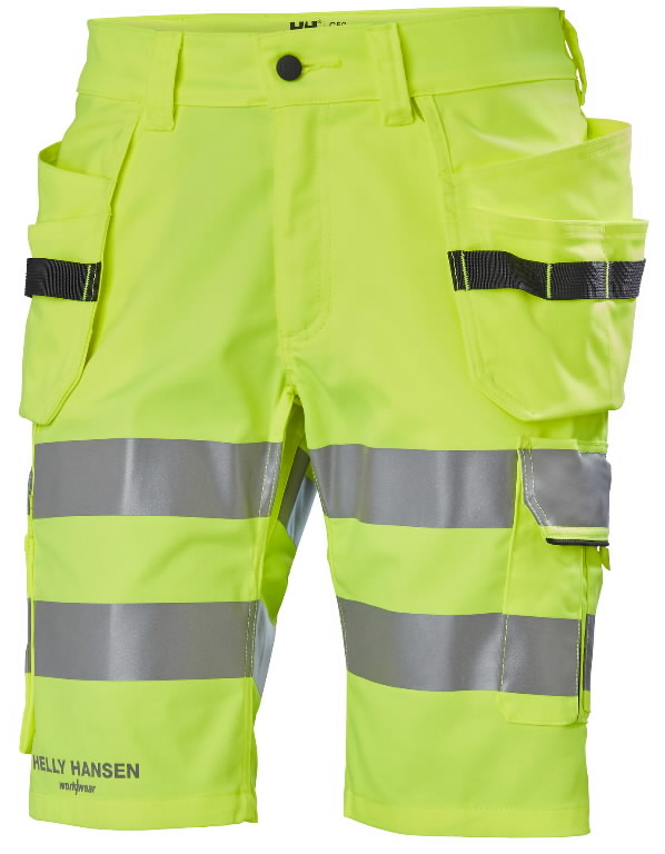 Šortai  Alna 2.0 stretch, hi-vis CL1, yellow C64