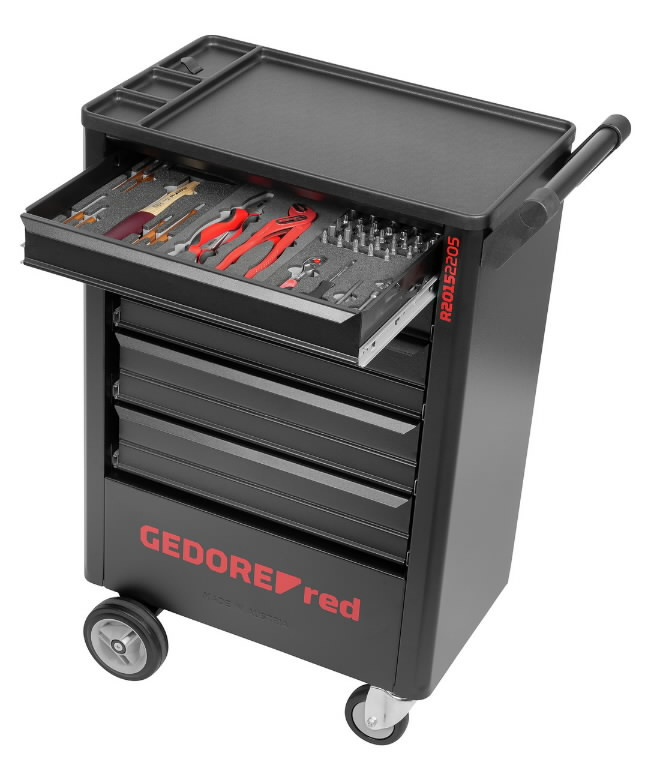 Įrankių vežimėlis  GEDWorker 5 stalčiai R20152205 6.