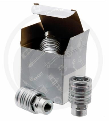 Coupler KM 1/2 (1/2" thread) DN12-BG3, Granit