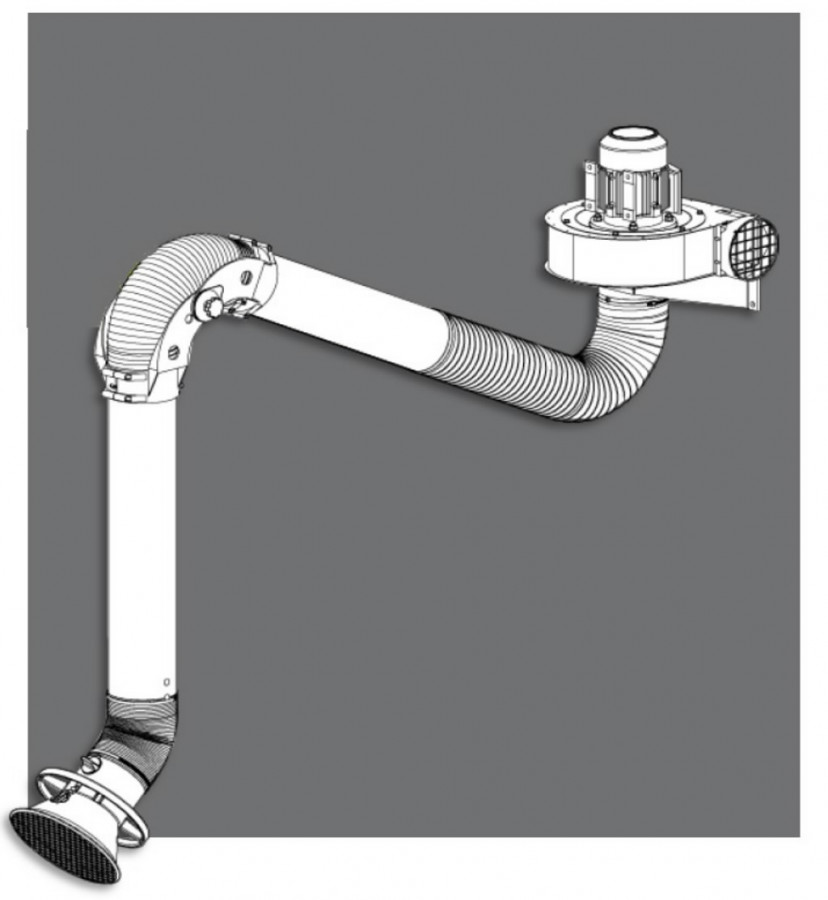 Ventiliatorius FUA-1800 su KUA 4m, on/off 1