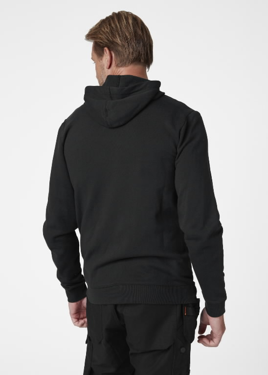 Hoodie MANCHESTER ZIP, black XL, Helly Hansen WorkWear