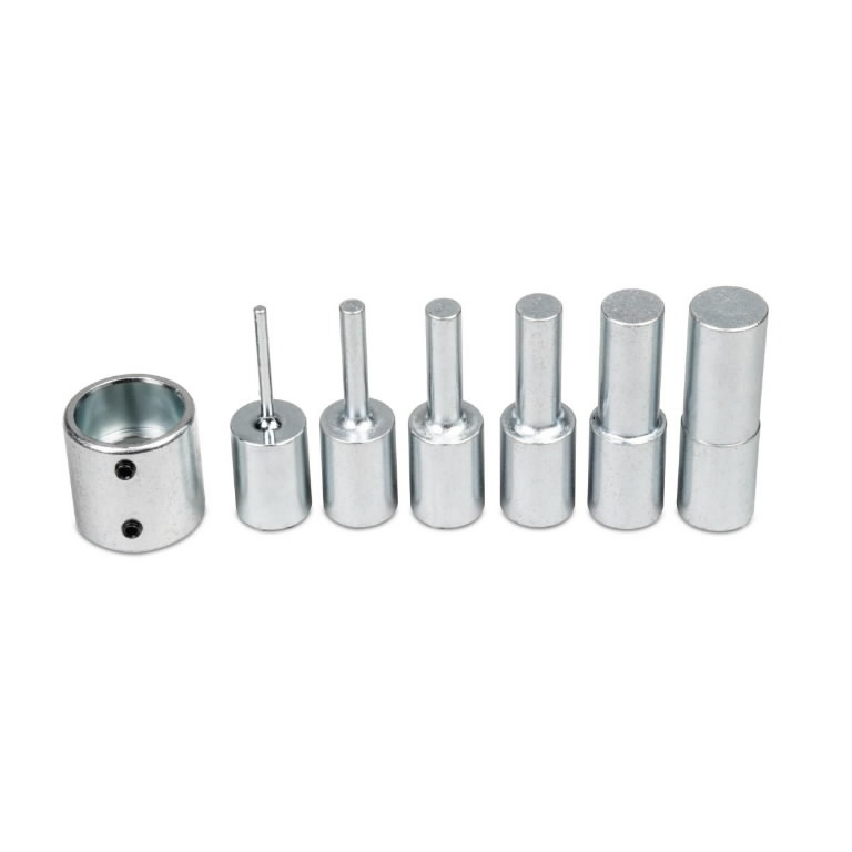 6-piece printing mandrel set with perforated plate WPP 50 M, METALLK