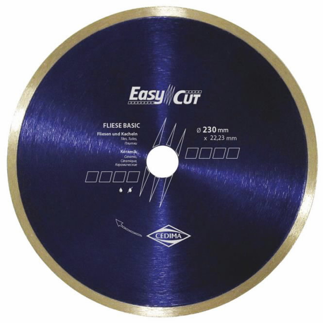 Deimantinis šlifavimo diskas FLIESE BASIC 125x1,5/22,23mm, Cedima