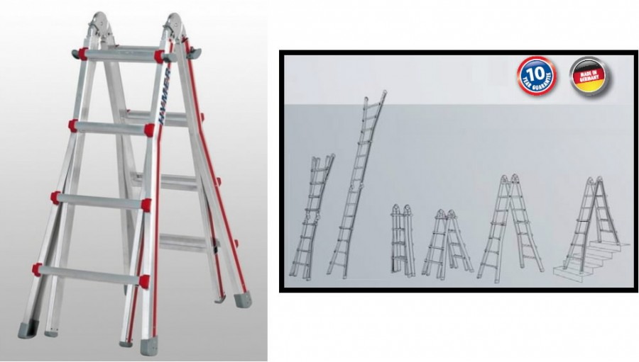 Telescopic ladder 4x6 steps 4042, Hymer
