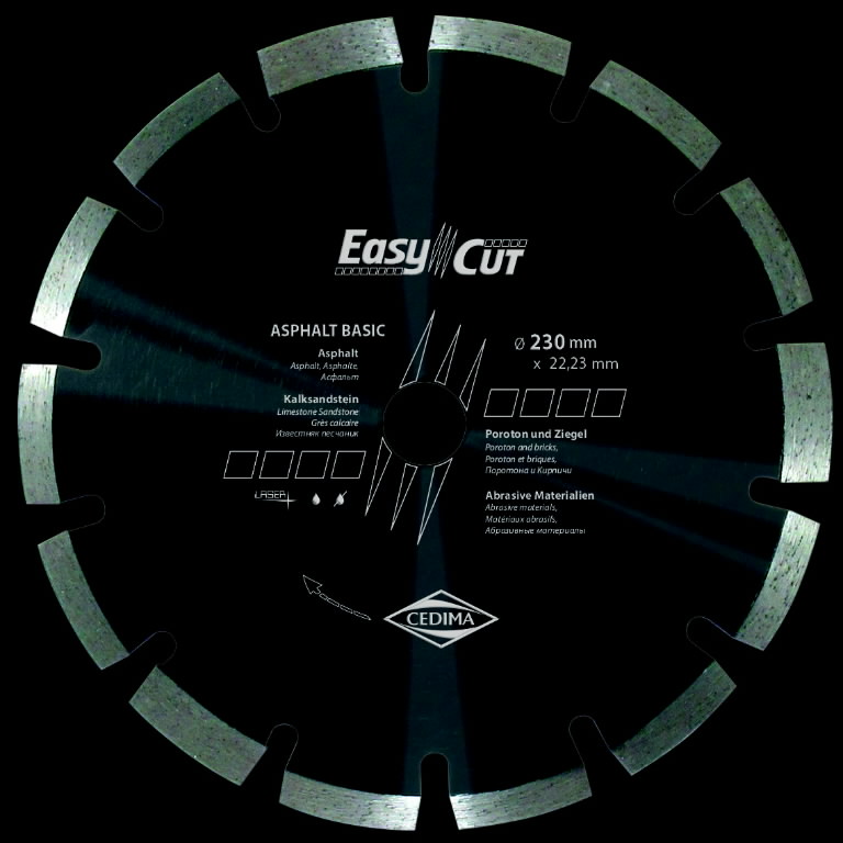 Diamond cutting disc Asphalt Basic 300x2,8/25,4mm, Cedima
