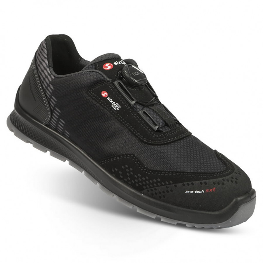 Safety shoes Skipper Newport BOA, black S3 SRC ESD 40, Sixton Peak
