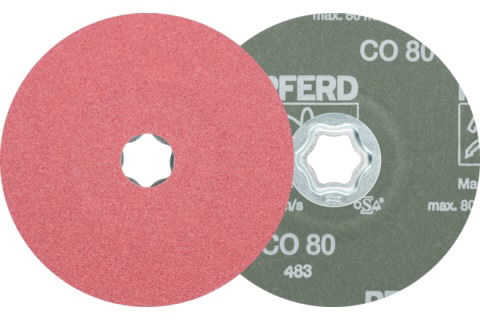 Fibro diskas juodam metalui CC-FS CO 125mm P80