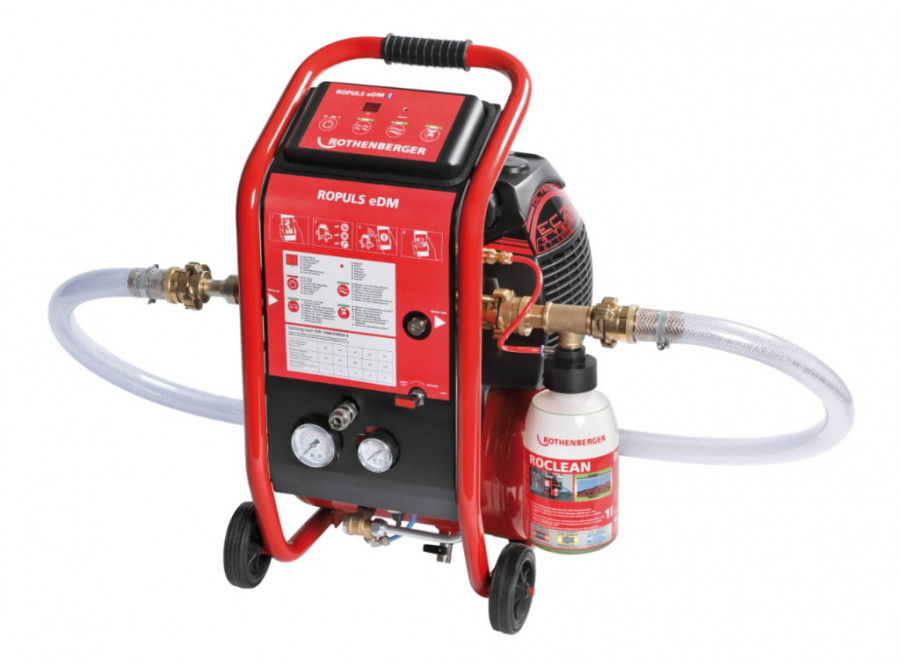 Flushing and cleaning compressor ROPULS eDM, Rothenberger Pipe