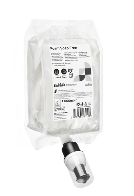 Foam soap Free, 6x1000 ml, Satino by WEPA 2.