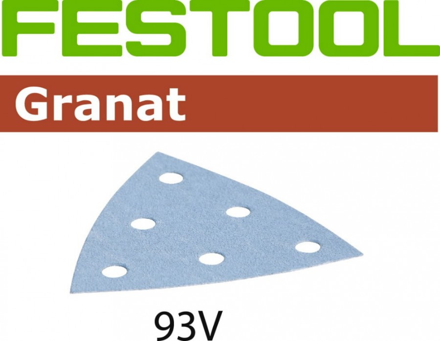 Šlifavimo popierius STF V93/6 P180 GR/100 Granat 100 vnt., Festool