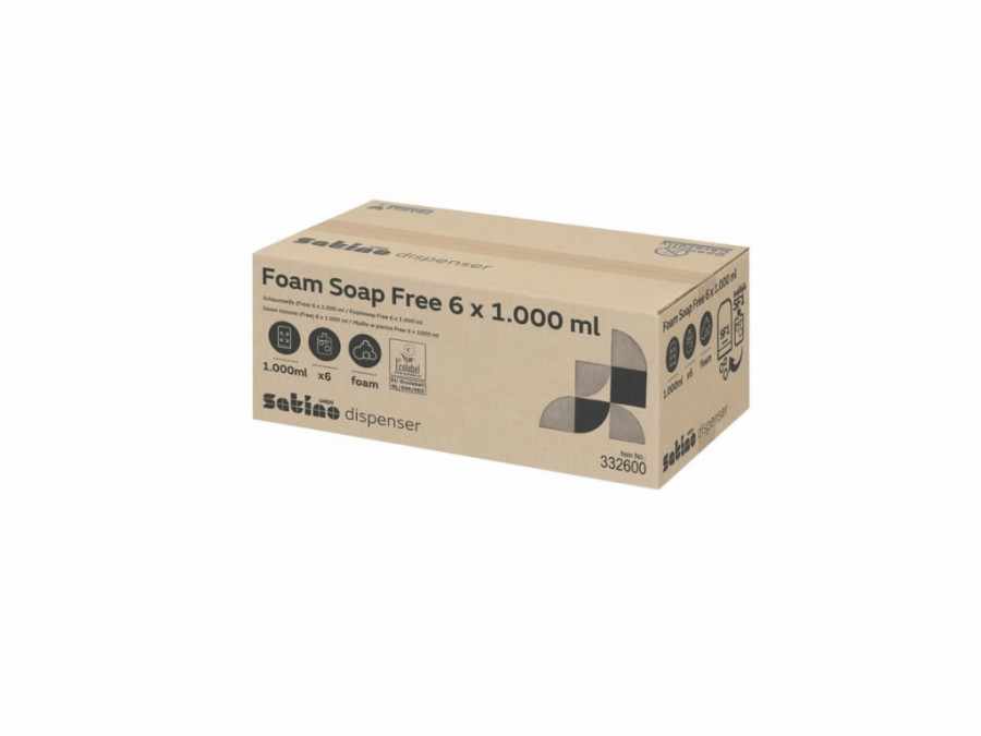 Foam soap Free, 6x1000 ml, Satino by WEPA