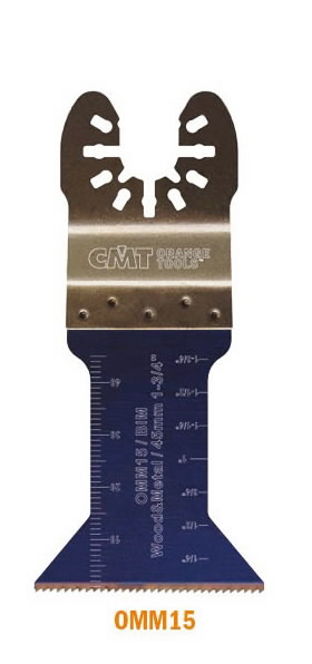 Multitööriista tera puidule ja metallile OMM15 45x48mm Z18TP 45x48mm Z18TPI BiM Co8, CMT