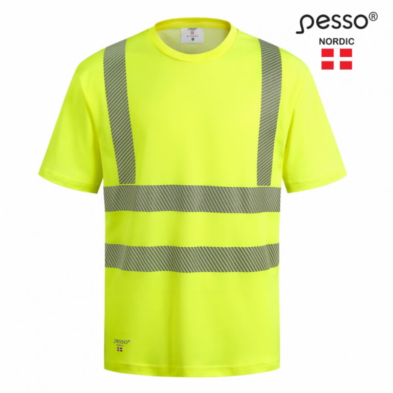 T-paita Hvmcot puuvilla huomioväri CL2, keltainen L, Pesso