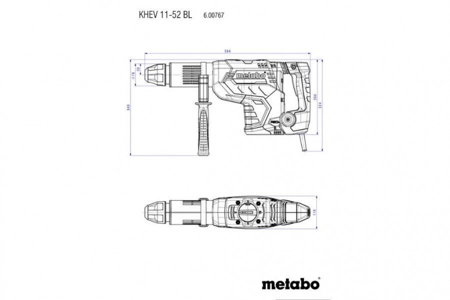 Kombivasar KHEV 11-52 harjavaba/12,4kg/ 18,8J/ SDS-max, Metabo