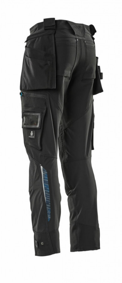 Kelnės 17031 Advanced, su kabančiomis kišenėmis, juoda 90C46 2.