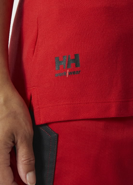 Polo marškinėliai Manchester, moteriški, raudona M 3.