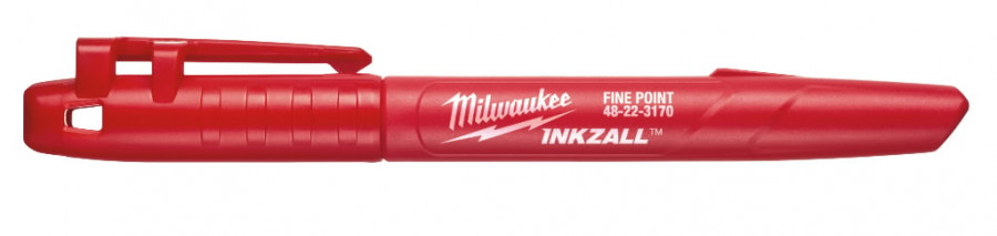 Marker INKZALL, fine point, red, Milwaukee - Markers