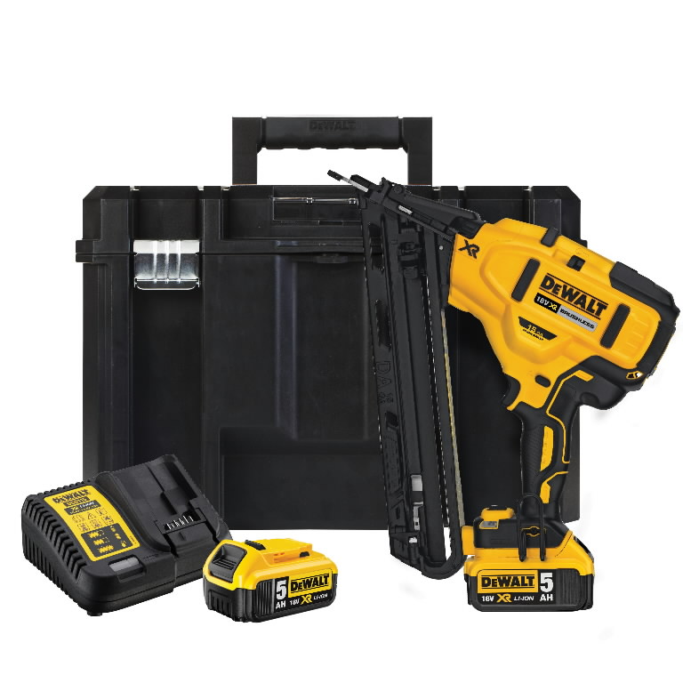 Cordless nailgun DCN650P2, brushless, 32-63mm, 18V / 5,0Ah, DeWalt