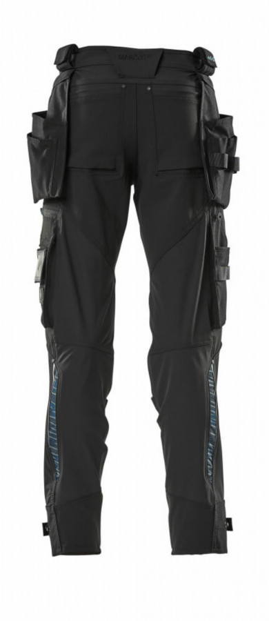 Kelnės 17031 Advanced, su kabančiomis kišenėmis, juoda 90C46 3.