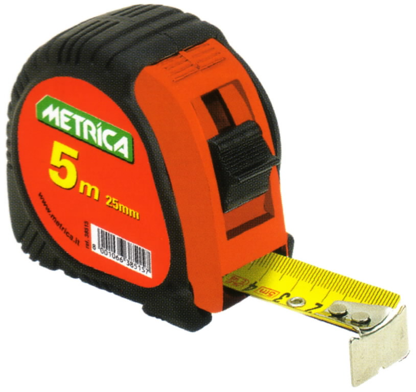 RULLAMITTA  8 m/25 mm Rubber touch, Metrica