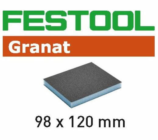 Lihvkäsn Granat 6tk 98x120x13mm P120, Festool
