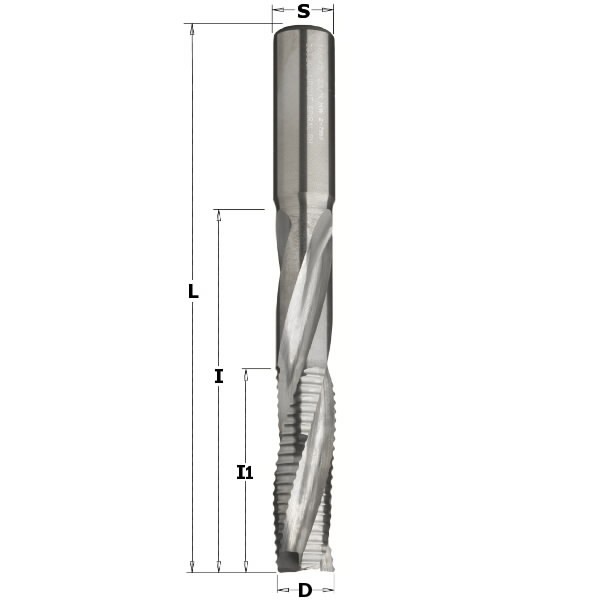 LOCKSET SPIRAL BIT SOLID HW D18X45-95X150 Z3R RH, CMT