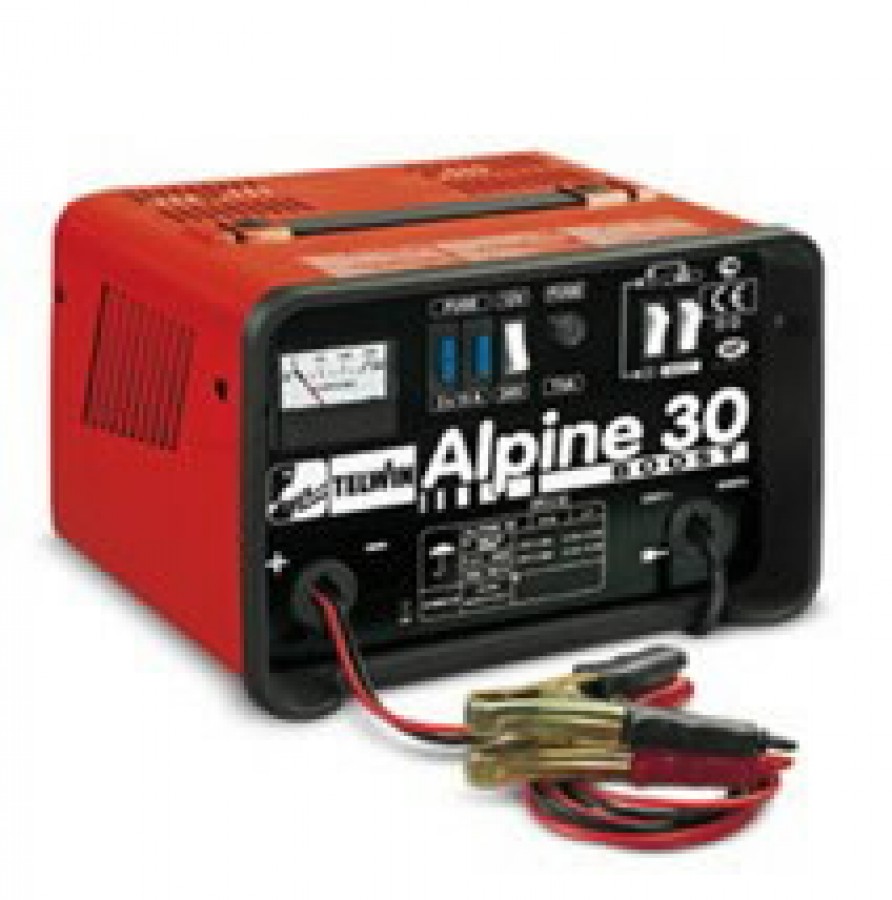 Аккумуляторное зарядное устройство ALPINE 30 BOOST с амперметром, TELWIN
