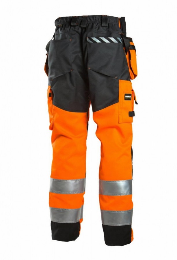 HiViz Craftmans trousers 6015 Orange/Dark grey 48, Dimex Hivis