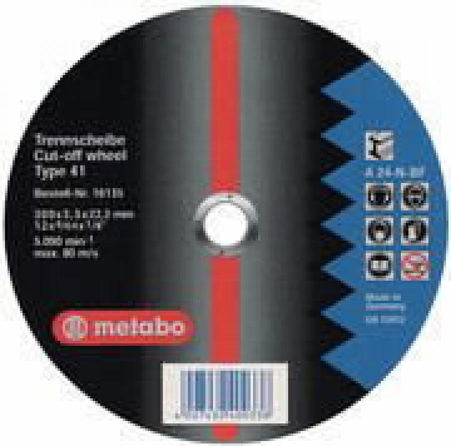 Режущий диск по металлу 300x3,5x22 A24N BF, METABO