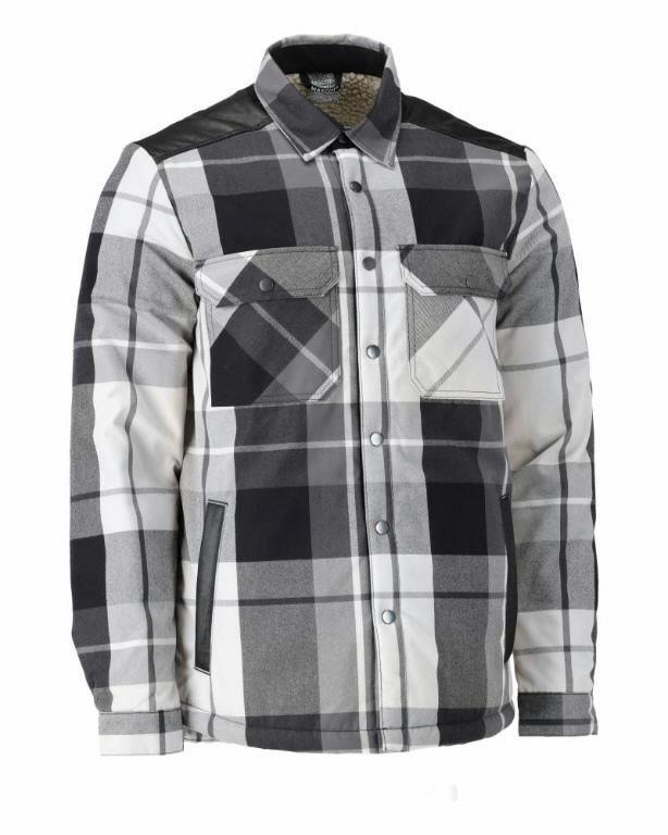 Flannel jacket pile lining 23104 Customized, grey M