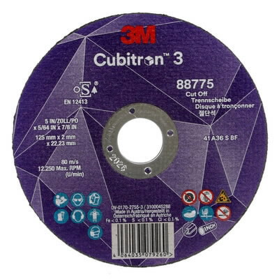 Pjovimo diskas Cubitron 3 T41 P36+ 125x2/22,23mm