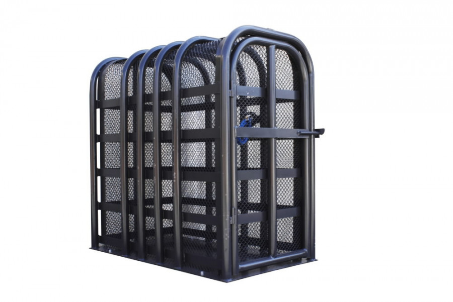 Tyre inflation safety cage 
