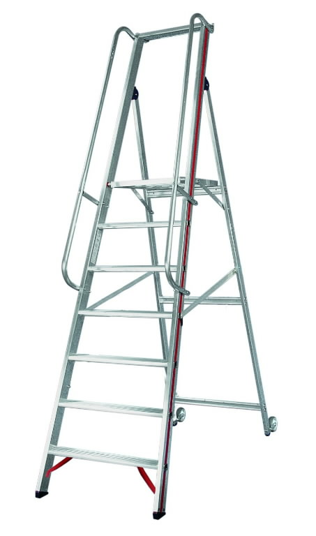 Platform ladder, 6 steps 1,4m 8081, Hymer