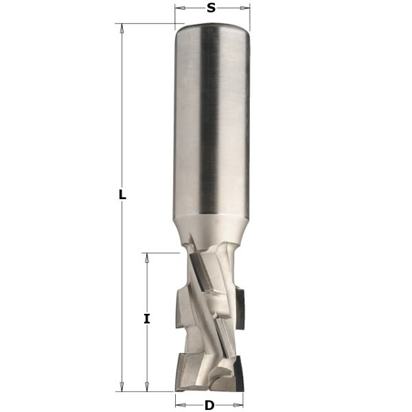 SPIRAL ROUTER BIT Z2+2 12-DP (PCD) D=20X55X115 S=20 RH, CMT