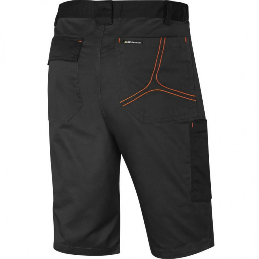 Trousers bermuda M2BE3STR grey/orange 5XL, Delta Plus - Work shorts