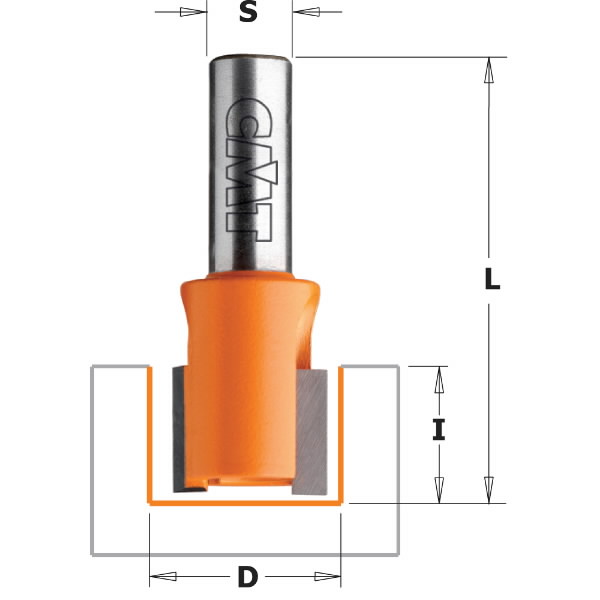 Hing recesser bit S=6mm, D=25mm, CMT