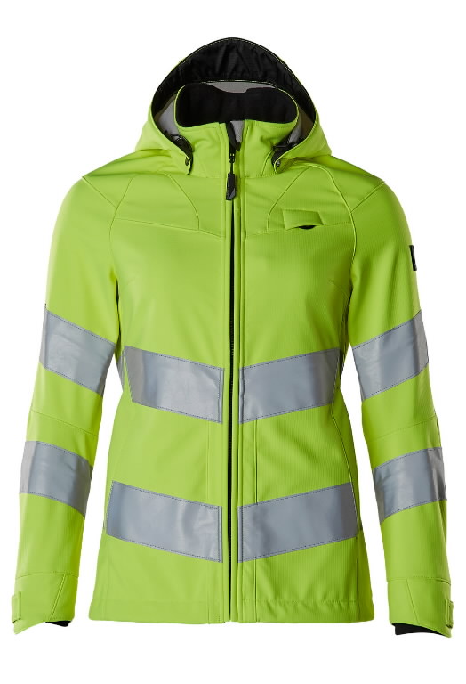 Softshell jakk kapuutsiga SAFE SUPREME naiste kõrgnähtav CL3 4XL, Mascot