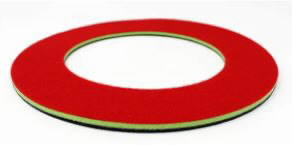 Painduv ketas Trio-le (roheline/punane) 200/125mm diam., Lägler