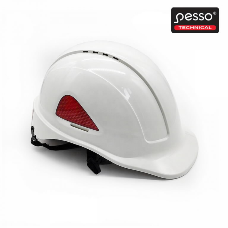 Helmet, white with reflectors  2.