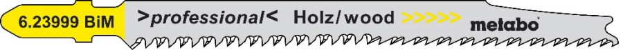 Figūrzāģa asmens kokam BiM, 5 gab. 2,2/93 mm, Metabo